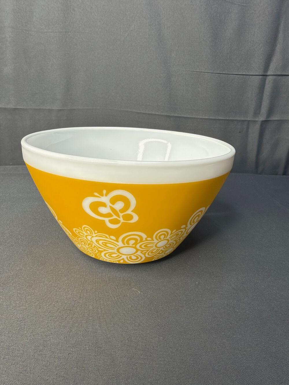 Vintage Charm Inspired By Pyrex Yellow Butterfly Nesting Bowl